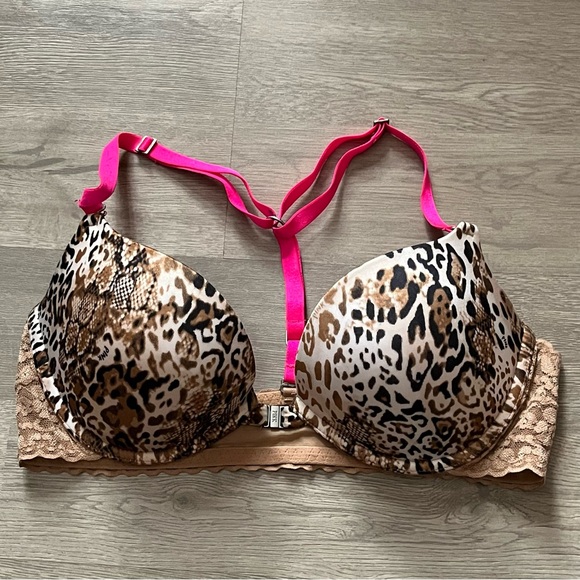 Victoria’s Secret PINK Heartbreaker Plunge Push-Up Bra 36C - Picture 1 of 4